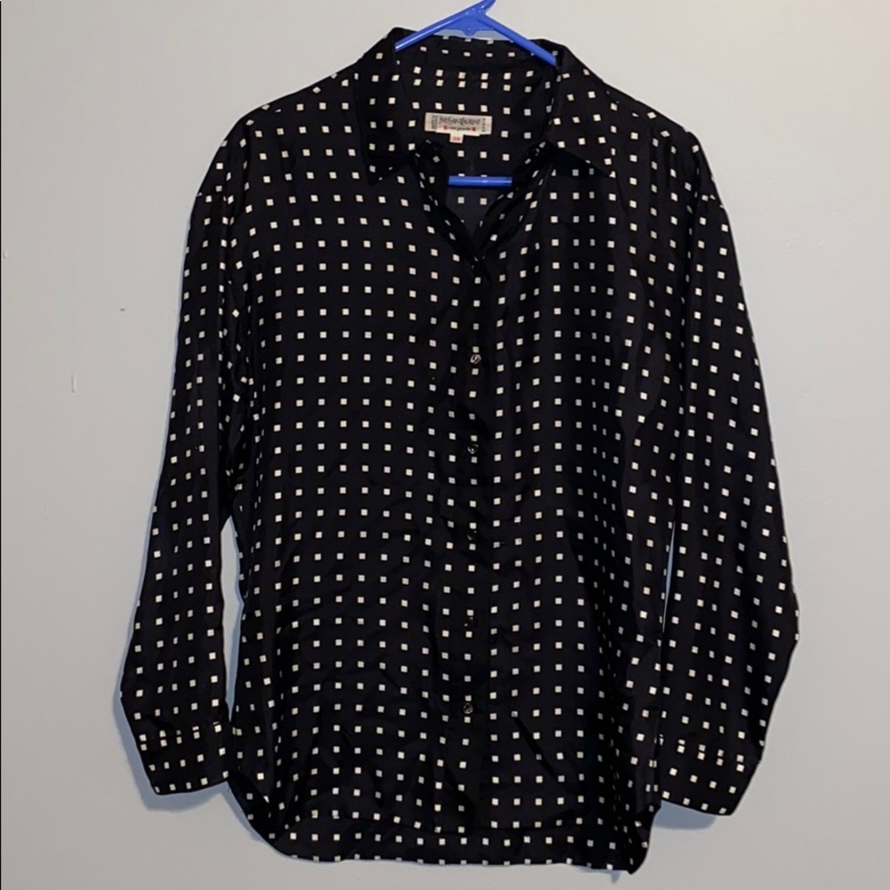 Yves Saint Laurent silk button down